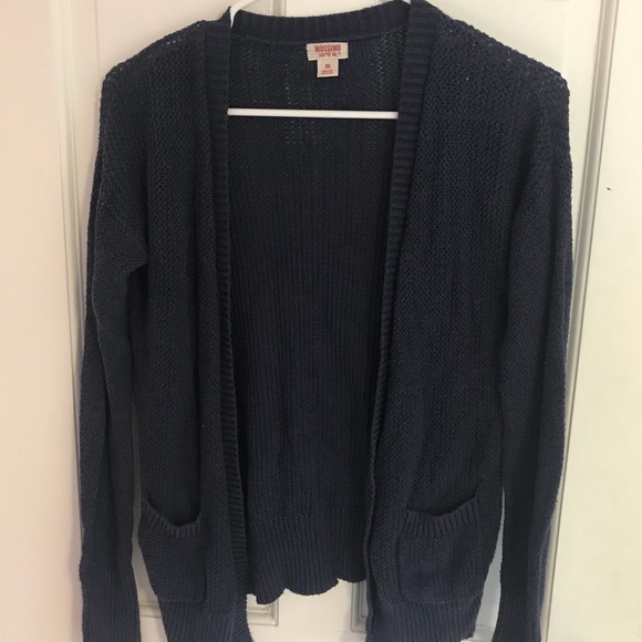 Mossimo Cable Knit Navy Cardigan Size XS - Picture 1 of 3